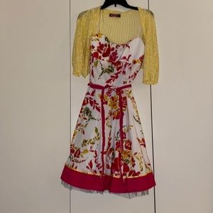 Flower print dress